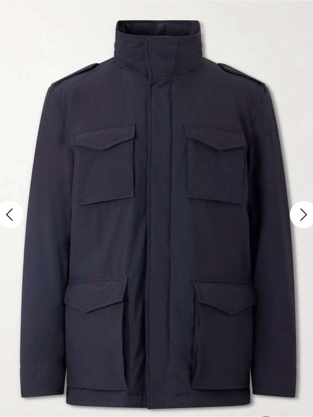 Herno Black Military Field Jacket